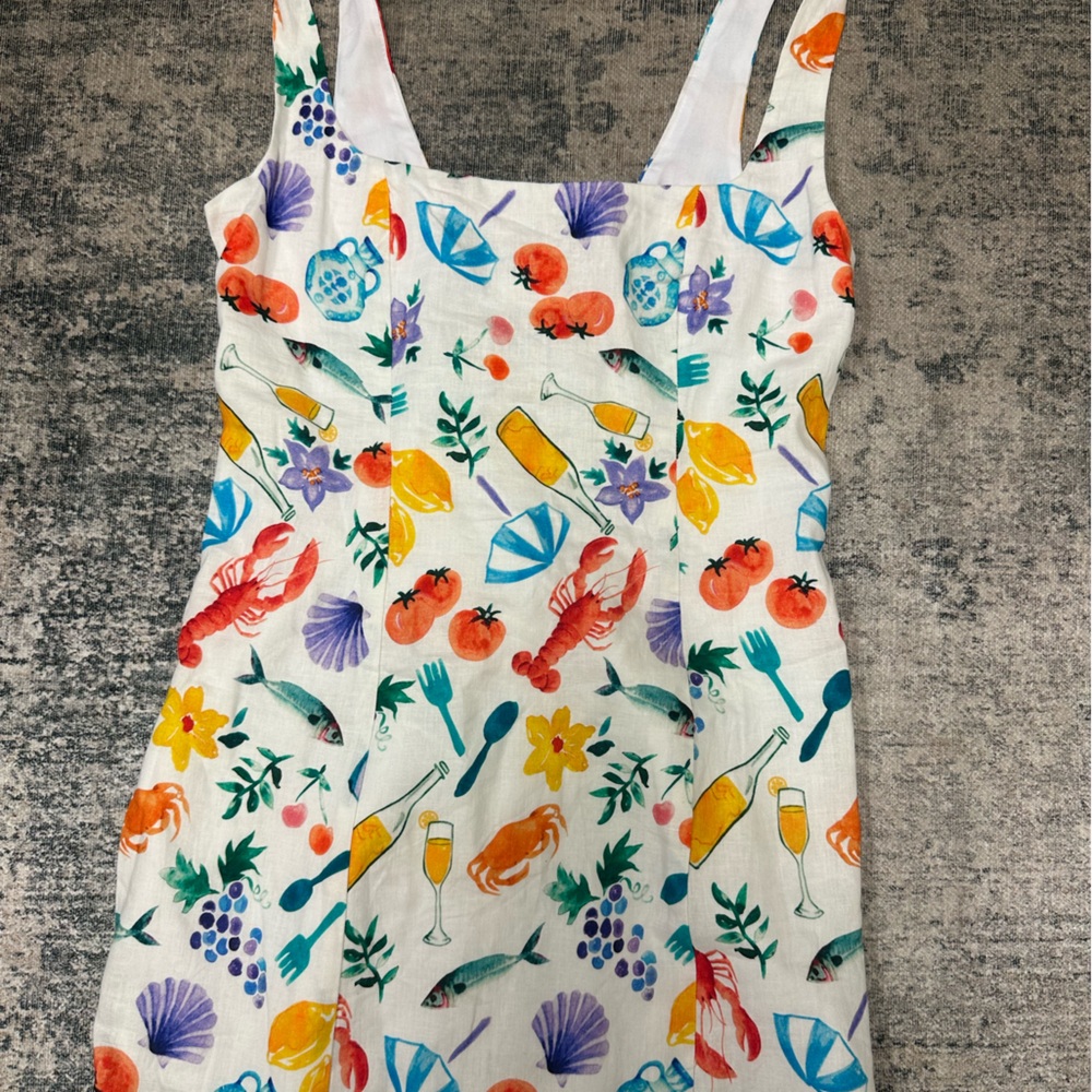 NWOT Show Me Your MuMu Steph Mini Linen Dress